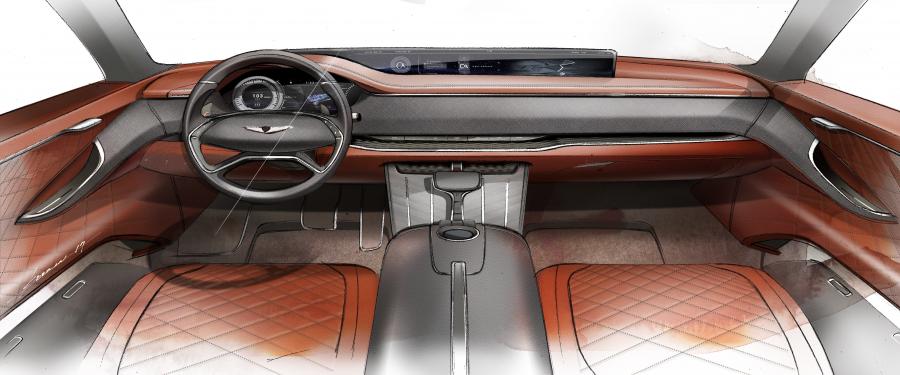 Эскиз Genesis GV80 Fuel Cell Concept 2017 года  (фото 18 из 19)